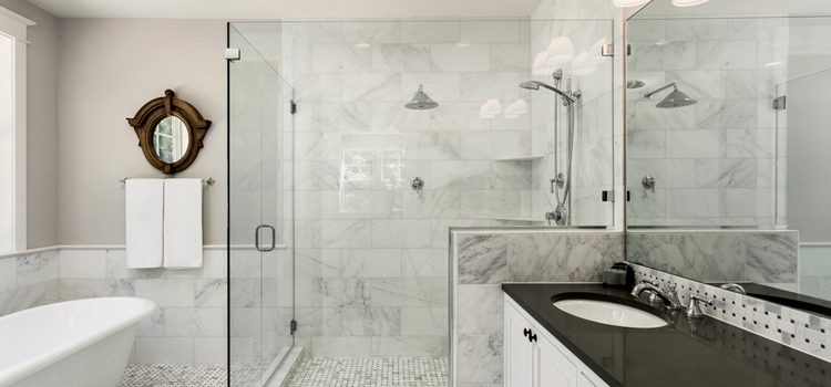bathroom shower door installation in Santa Ana