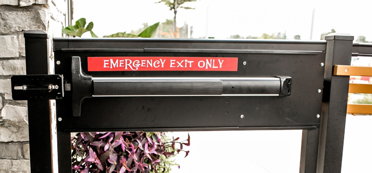 emergency push bar installation in Santa Ana